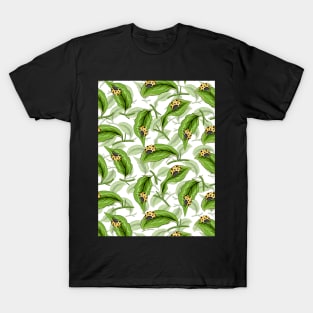 Ladybirds On Leaf T-Shirt